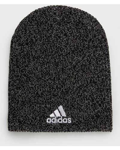 Dzianinowa czapka Adidas czarna