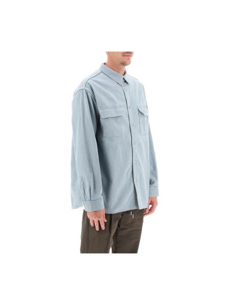 Camisa con botones Dior azul