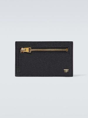 Kožená peňaženka Tom Ford čierna