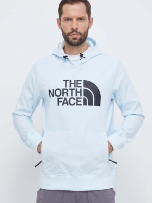 Kapucnis pulóver The North Face kék