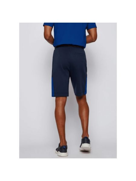 Pantalones cortos deportivos de tela jersey Hugo Boss azul