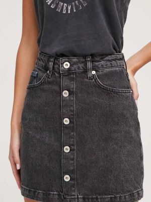 Džínová sukně Karl Lagerfeld Jeans černé