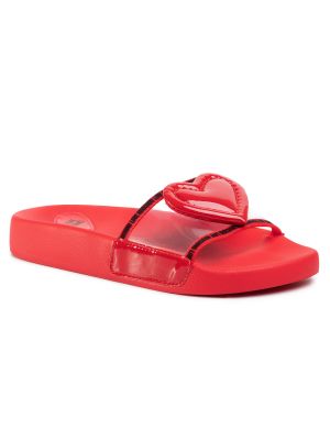 Pantolette Love Moschino rot