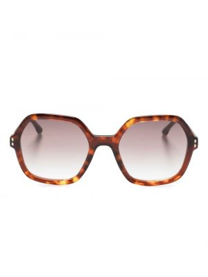 Oversized napszemüveg nyomtatás Isabel Marant Eyewear barna