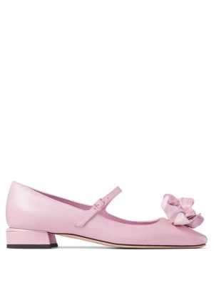 Ниски обувки на цветя Jimmy Choo розово