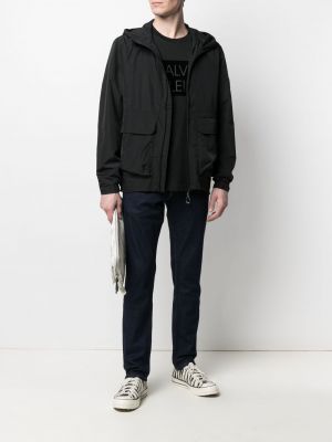 Chaqueta con capucha Calvin Klein negro