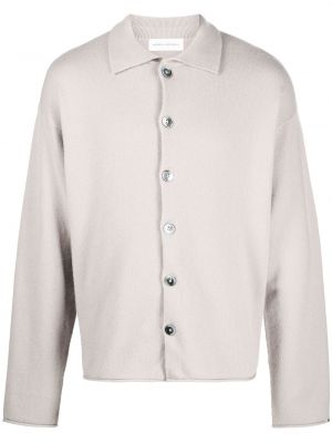 Kašmírová košeľa na gombíky Extreme Cashmere sivá