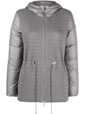 Doudoune à capuche Moncler gris