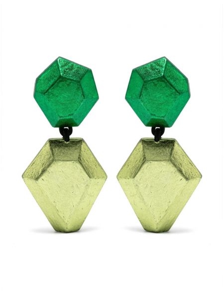 Σκουλαρίκια με κλιπ Monies πράσινο