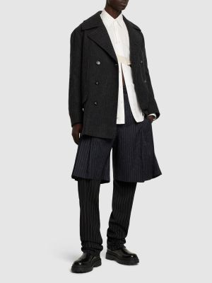 Abrigo de lana de cachemir Vivienne Westwood negro