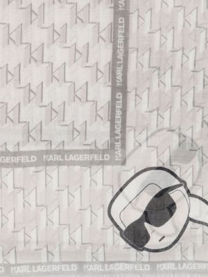 Šál Karl Lagerfeld šedý