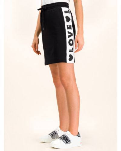 LOVE MOSCHINO Fustă mini W152401E 2117 Negru Regular Fit