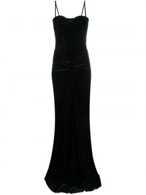 Βελούδινη μάξι φόρεμα Chiara Boni La Petite Robe μαύρο