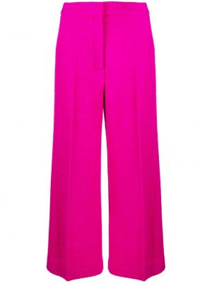 Pantaloni a vita alta Moschino rosa