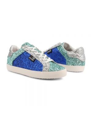 Sneakersy na platformie Love Moschino niebieskie