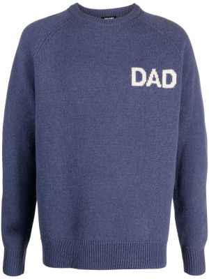 Sweter wełniany Ron Dorff niebieski