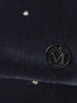 Czapka z daszkiem z kokardką bawełniana w tygrysie prążki Maison Michel szara