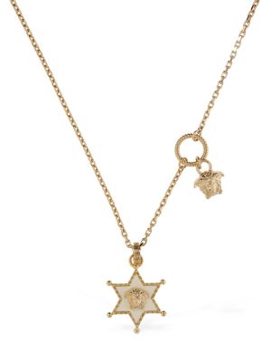 Pολόι με μοτίβο αστέρια Versace χρυσό