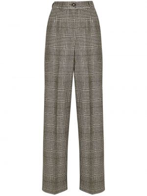 Pantaloni a quadri Dolce & Gabbana grigio