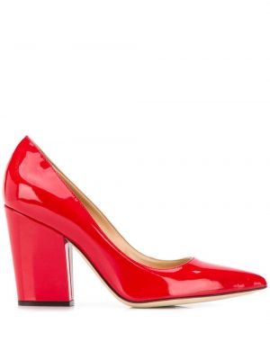 Pantofi cu toc cu toc Sergio Rossi roșu