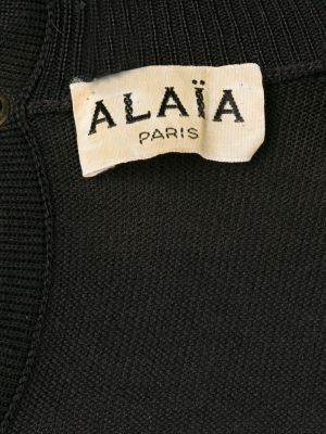 Pieguļoša mini kleita Alaïa Pre-owned melns