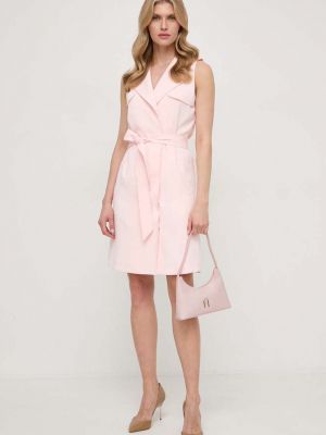 Mini haljina Guess ružičasta