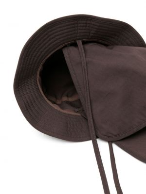 Bavlněný klobouk Lemaire hnědý
