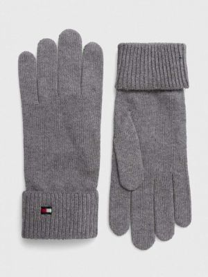 Кашемировые перчатки Tommy Hilfiger серые