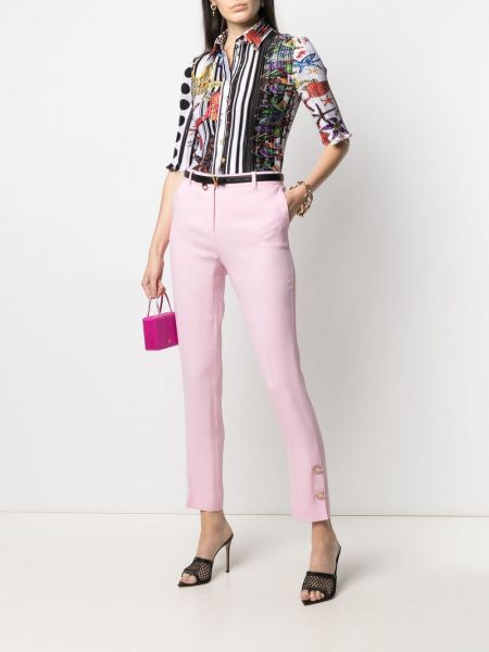 Pantalones con botones Versace rosa