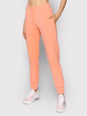 Kalhoty Guess, oranžová