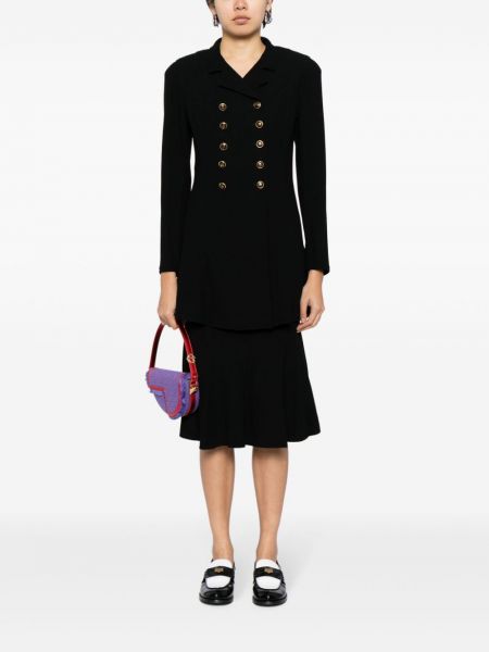 Vlněné sukně Chanel Pre-owned černé