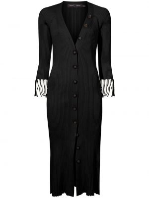 Šaty s knoflíky Proenza Schouler černé