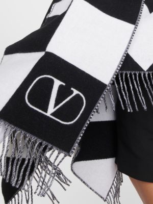 Bufanda de lana de cachemir con estampado de cachemira Valentino