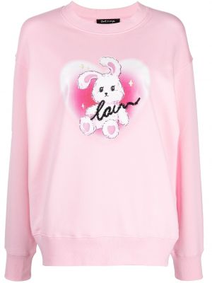 Sweatshirt aus baumwoll mit print Tout A Coup pink