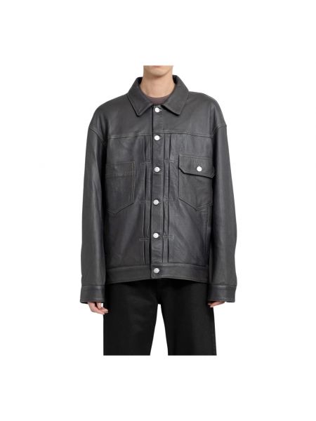 Czarna kurtka jeansowa Giorgio Brato