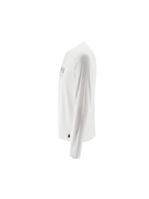 Koszulka z nadrukiem z długim rękawem Polo Ralph Lauren Underwear biała