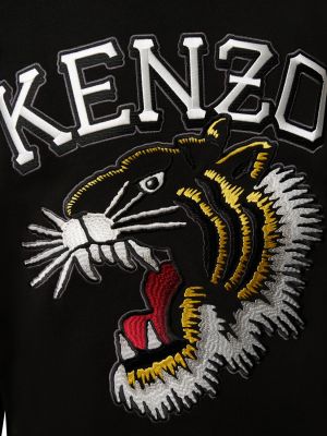 Памучен суитчър бродиран с тигров принт Kenzo Paris червено