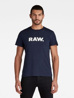 Camiseta manga corta de estrellas G-star Raw azul