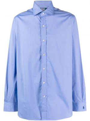 Rūtainas kokvilnas vilnas polo krekls Polo Ralph Lauren