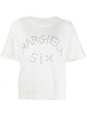 T-shirt mit spikes Mm6 Maison Margiela weiß