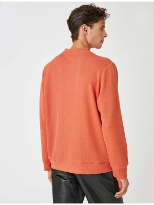 Sweter w kolorze melanż Koton - pomarańczowy