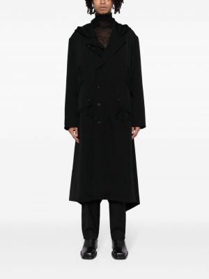 Vilnonis trenčas Yohji Yamamoto juoda