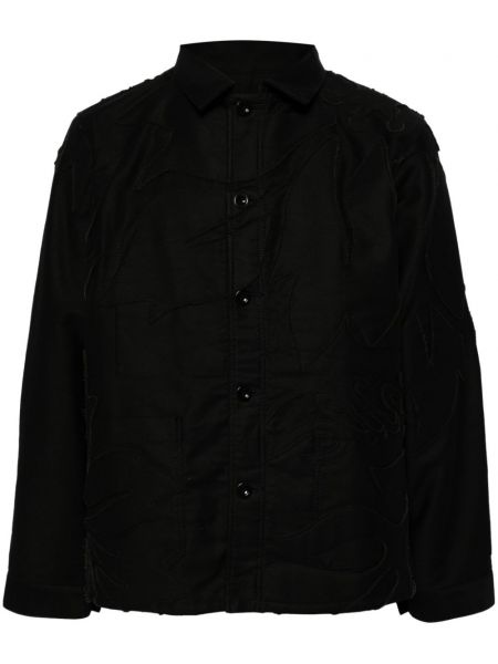 Košile s výšivkou Sacai černá