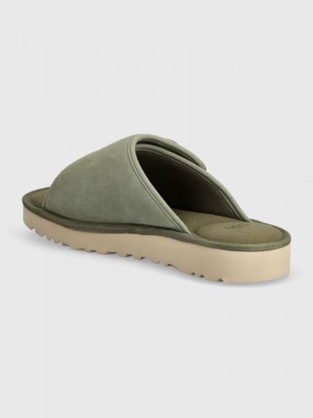 Papuci din piele Ugg verde