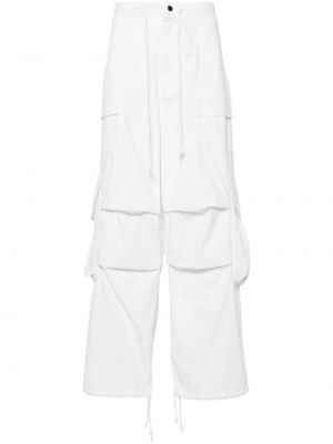 Pantalon cargo en coton avec poches Entire Studios blanc