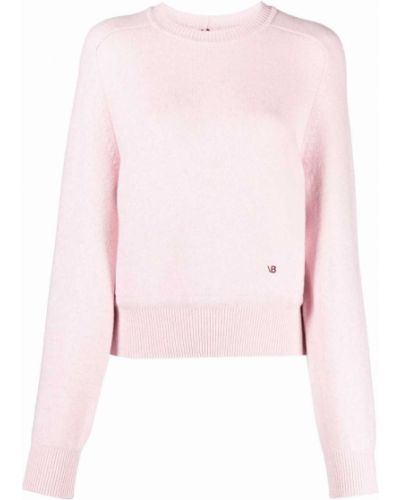 Jersey de cachemir de tela jersey con estampado de cachemira Victoria Beckham rosa