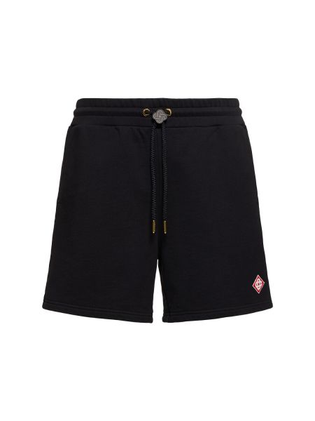 Brodert shorts Casablanca svart