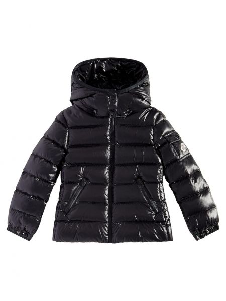 Untuvatakki tytöille Moncler Enfant musta