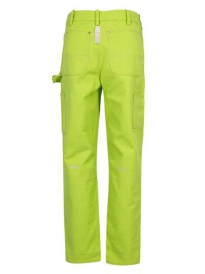 Křišťálové rovné kalhoty Advisory Board Crystals zelené