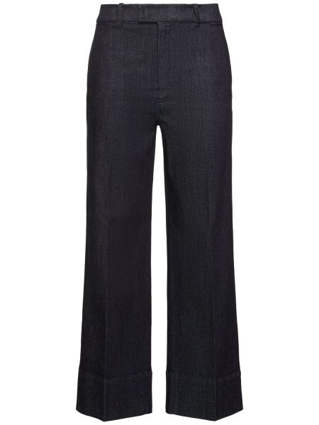 Høy midje straight jeans 's Max Mara blå